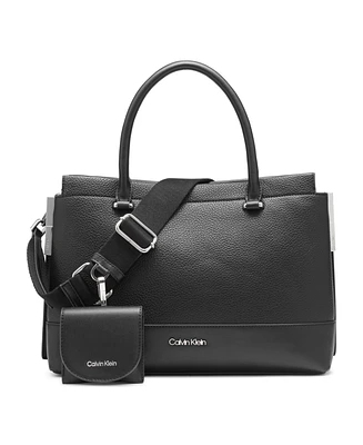 Calvin Klein Bianca Triple Compartment Convertible Satchel