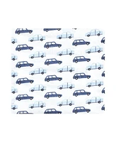 Hudson Baby Boys Cotton Flannel Receiving Blankets, City Life, One Size