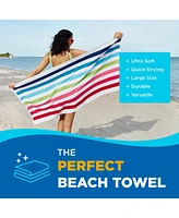 Ben Kaufman Cabana Stripe Beach & Pool Towel - Oversized & Absorbent Beach Towels