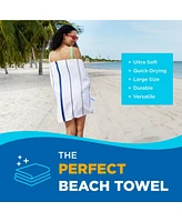 Ben Kaufman Terry Horizontal Sailor Stripes Beach Pool Towels - 100% Cotton Striped Towel Soft for &