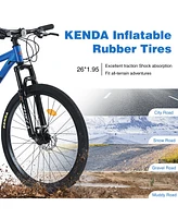 Streamdale Furniture Mountain Bike for Men and Women 26 inch 24 Speed Suspension Fork Kenda Tires