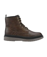 Guess Men's Citizen Memory Foam Lace Up Plain Toe Boots