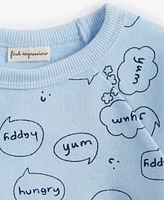 First Impressions Baby Boys Long-Sleeve Word Bubble French Terry Sweatshirt, Exclusively at Macy's