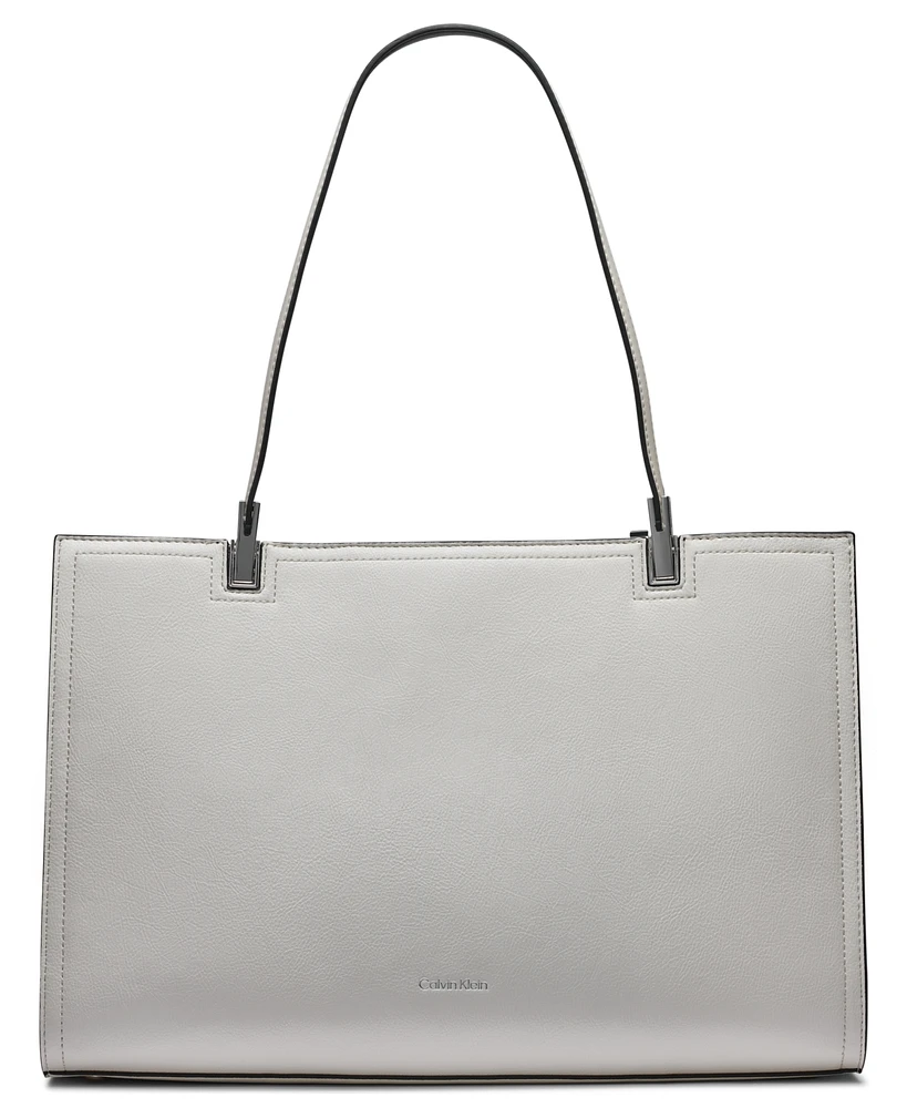 Calvin Klein Verne Mixed Material Tote