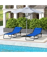 Streamdale Furniture Foldable Mesh Chaise Lounge Chair: Comfort and Convenience for Outdoor Relaxation