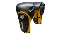 Amber Sports Invincible Fight Gear Professional Hook and Loop Leather Training Boxing Gloves v2.0