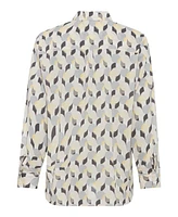 Olsen Women's Modern Retro Print Shirt