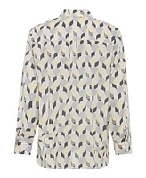 Olsen Women's Modern Retro Print Shirt