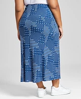 And Now This Plus Polka Dot Maxi Skirt, Created for Macy's