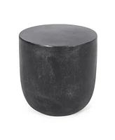 Modern Lightweight Concrete Side Table: Durable, Waterproof, And Fully Assembled