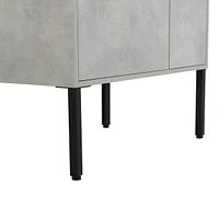 30 Inch Bathroom Vanity, Freestanding Bathroom Vanity or Floating is Optional Conversion, 3018-00330CG-1(Kd-Packing)-Excluding Sink