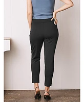 Angel Maternity Relaxed Black Work Pants