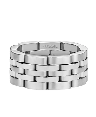 Fossil Arden Watch Links Stainless Steel Band Ring