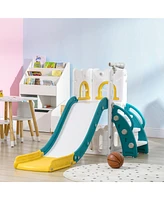 Streamdale Furniture 5 in 1 Toddler Slide, Indoor Kids Slide Playset for 1