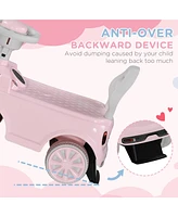 Toddler Ride on Toy, Foot to Floor Sliding Car with Horn, Working Steering Wheel & No Tip Anti-Over-Backwards System for Boys and Girls Ages 18-36 Mon