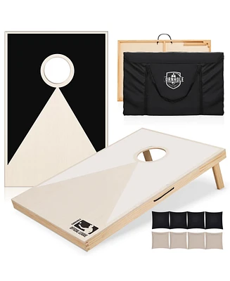 Streamdale Furniture Solid Wood Premium Cornhole Set - 3 Feet x 2 Feet Game Boards, Includes Set of 8 Corn Hole Toss Bags