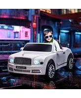 Bentley Mulsanne 12V Ride on Car, Battery Powered Car with Remote Control, Suspension, Startup Sound, Led Lights, MP3, Horn, Music, Forward and Backwa
