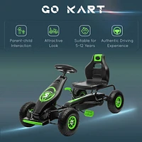 Kids Pedal Go Kart Ride-on Toy with Ergonomic Comfort, Pedal Car with Tough, Wear-Resistant Tread, Go Cart Kids Car for Boys & Girls with Suspension S