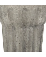 Streamdale Furniture Delphinus Side Table: Modern Concrete Elegance For Outdoor Living