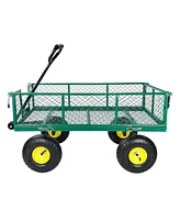 Streamdale Furniture Wagon Cart Garden cart trucks make it easier to transport firewood Maximum static load is 880 lbs.