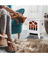 Simplie Fun Cozy Electric Fireplace Stove: Realistic Flames, Adjustable Heat, Safety Features