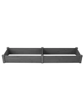 Streamdale Furniture Over Ground Raised Garden Bed 96x28x10", Large Long Planter Box for Outdoor, Tool-Free Assembly