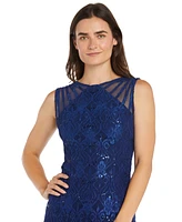 R & M Richards Petite Sequin Lace Gown