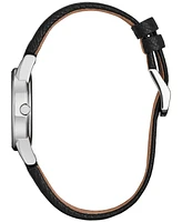 Citizen Eco-Drive Women's Disney Villains Maleficent's Charm Black Leather Strap Watch 30mm Boxed Set