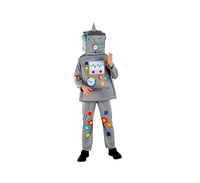 Dress Up America Robot Tunic, Pants & Headpiece Costume Set