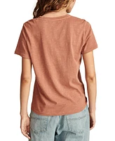 Lucky Brand Women's Cotton Feelin' Classic Crewneck Tee