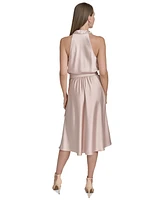 Halston Women's Satin Halter Dress