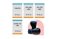Amber Sports Invincible Fight Gear Standard Toughtek Hook and Loop Training Boxing Gloves