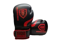 Invincible Fight Gear Hook and Loop Leather Training Boxing Gloves with Usa Flag Colors