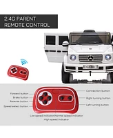 Streamdale Furniture 12V Kids Electric Car, Mercedes Benz G500 Licensed Battery Powered Ride on Truck for Kids with Remote Control, Headlights, Music,