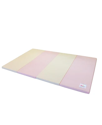 Mirabell Kproduct4u Non-Toxic, Foldable Play Mat, Cream and Pink, 78.7" x 39.4"