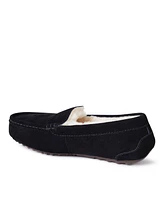 Dearfoams Fireside By Women's Mel Genuine Shearling Moccasin Slipper