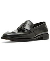 Steve Madden Men's Gray Tassel Leather Loafer