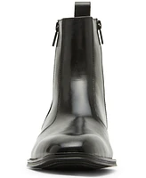 Steve Madden Men's Hyphen Side-Zip Leather Dress Boot