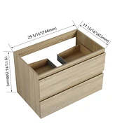 30" Wall-Mounted Bathroom Vanity (Only the Cabinet Body)