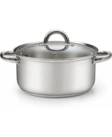 Cook N Home 5.5-Quart Stainless Steel Stockpot with Glass Lid