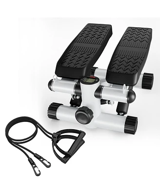 Slickblue Steppers for Exercise Stair Stepper with Resistance Bands for Effective Workouts