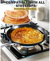 Cooks Standard 10.5-inch Hard Anodized Ceramic Nonstick Griddle Dosa Tawa Tortilla Skillet Pan