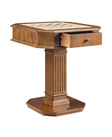 Streamdale Furniture Galini Game Table in Walnut Finish