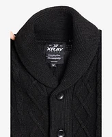 Xray Boys Cable Knit Shawl Cardigan