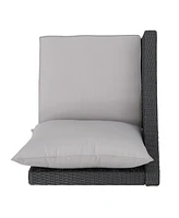 Antibes V Shape Sofa Set Grey - R Arm