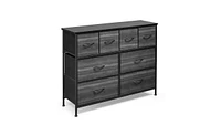 Slickblue 8-Drawer Non-Woven Storage Cabinet with 4 Large and 4 Small Drawers for Efficient Organization