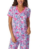 Cuddl Duds Women's Cropped Short-Sleeve Pajama Set