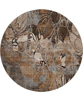 Dalyn Trevi Washable TV17 8'x8' Round Area Rug