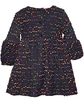 Bonnie Jean Little Girls 3D Confetti Dot Knit Dress