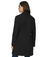 Calvin Klein Women's Single-Breasted Notched-Collar Coat